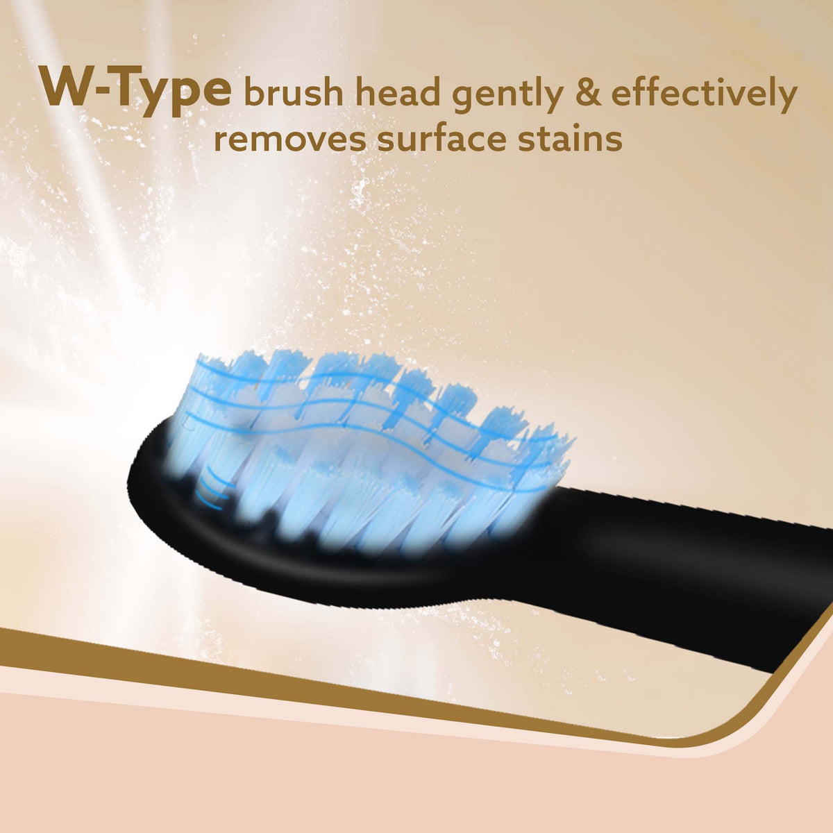 Cosmic Lite Refill Pack 4+1 pcs, Nylon Bristles, Washable, Black