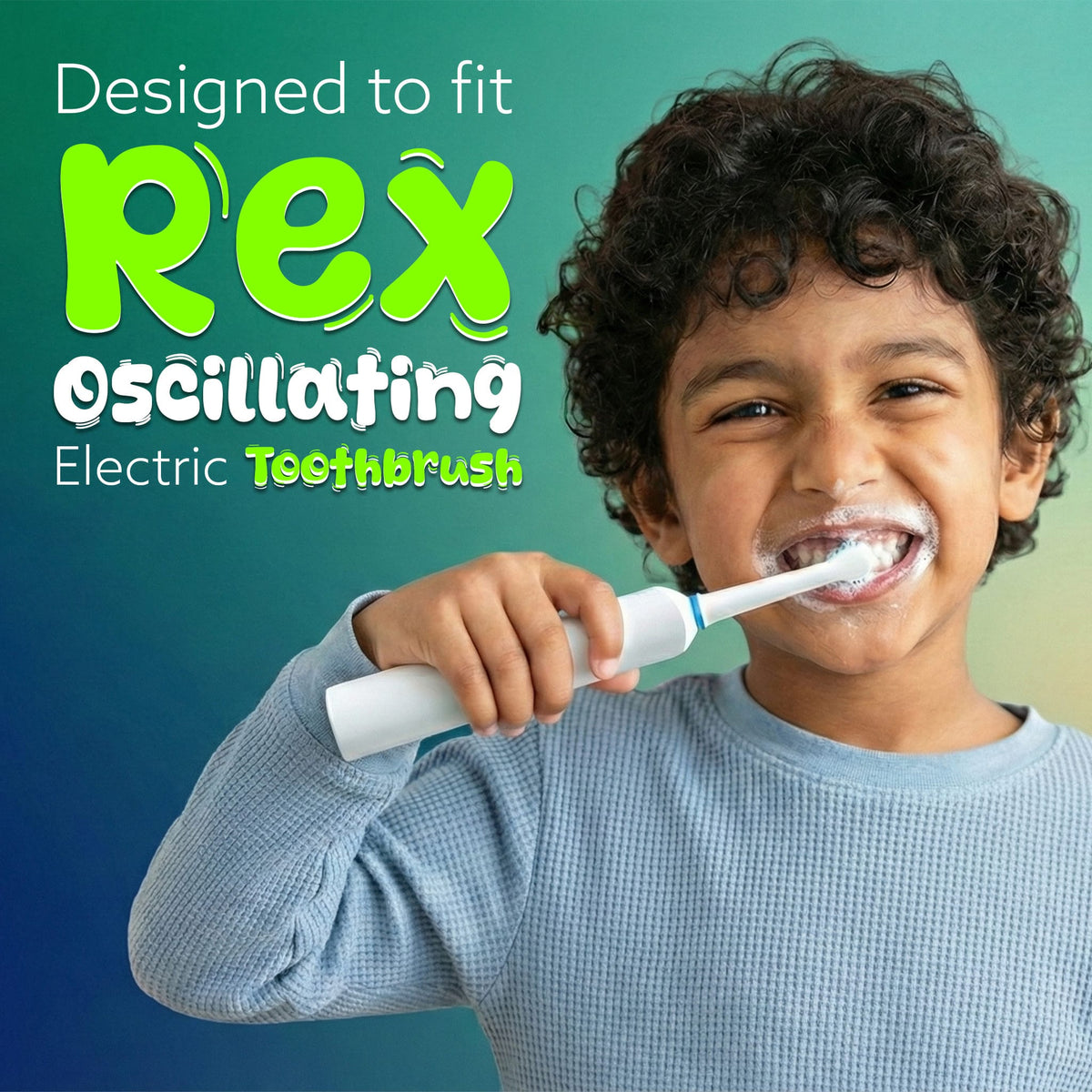 Rex Oscillating Toothbrush Refill Heads, Soft Bristles, Pack of 4