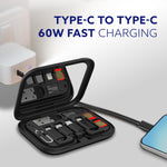 Snapcase 6-in-1 Multifunctional 60W Fast Charging Case With Mirror