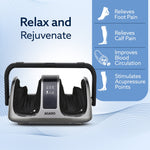 Primo Foot Massager, Kneading & Rolling Function, Lukewarm Heat, Vibration, Timer, for Pain Relief, Muscle Relaxation & Improving Blood Circulation