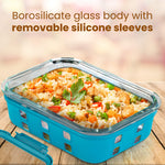Imperial Glass Containers - 370, 640, 1050 ml - Cyan