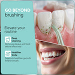 Ultra Travel Dental Flosser for teeth,Portable,Cordless,Rechargeable,4 Cleaning Modes, IPX7 Waterproof,180ml Water tank,Flossing at Home & Travel, Oral Flosser,Oral Irrigator, Sea Green
