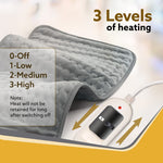 Ortho Electric Heating Pad, Orthopaedic Heating Belt with Temperature Controller, Heat Therapy Waist Belt, for Pain Relief of Back, Neck, Lumbar Muscle Strain, Cramps ( Grey, HP4112)