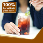 Elite Borosilicate Glass Tumbler, Serves Water, Cold Drinks, Juice, Milk, Pack of 6, 340 ml,  Flame Proof Glasses, Microwave & Dishwasher Safe, Transparent