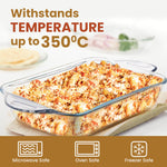 Elite Glass Baking Tray With Handle - 800ml