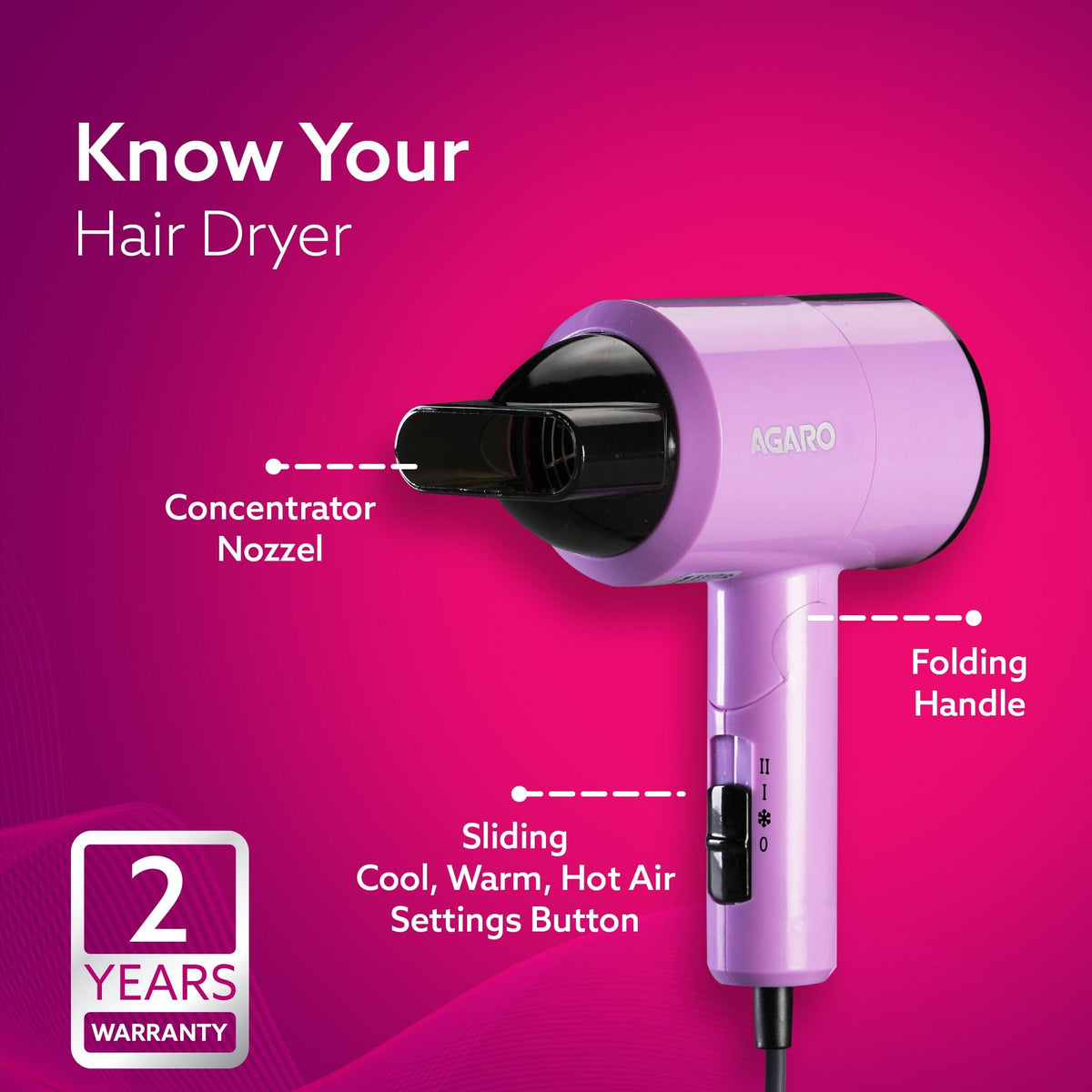 HD 1211 Hair Dryer with 1100 watts