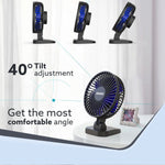 Breeze USB Desktop Fan, Personal Mini Fan for Home Office Bedroom, Study, Black