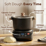 Regal Dough Maker Machine, 5L, 300W Electric Atta Maker with Automatic Dough Kneading, Ceramic-Coated Stainless Steel Bowl with lid