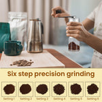 Elite Manual Coffee Grinder - Silver