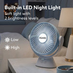 Delight Mini Desk Fan, Rechargeable & Portable