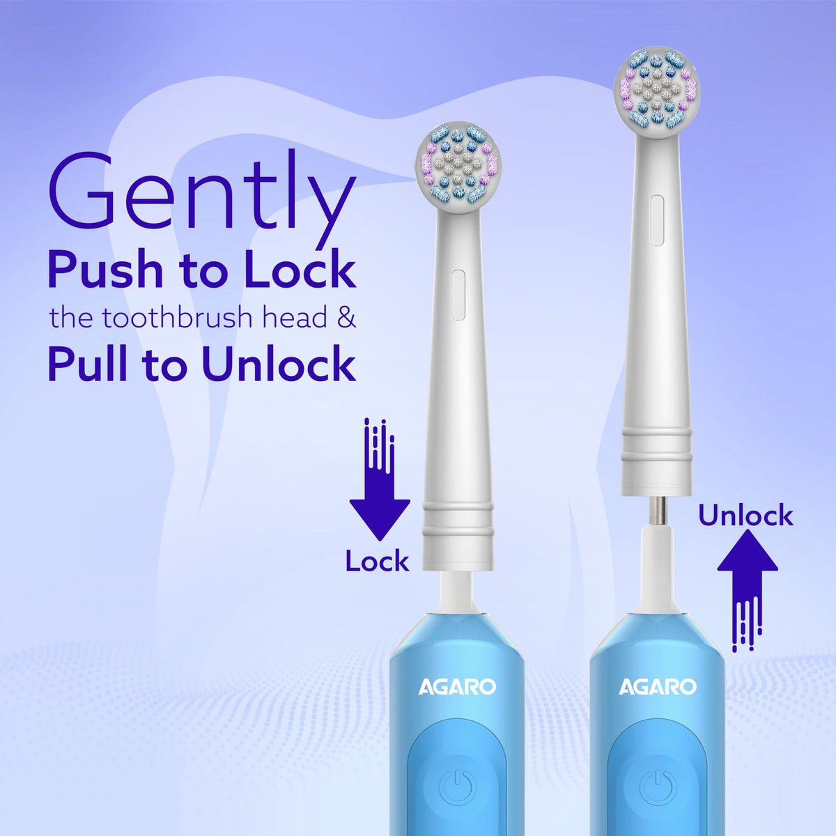 Cosmic Oscillating Electric Toothbrush Refill Heads Pack of 4