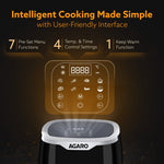 Galaxy Digital Air Fryer For Home, 4.5L, Electric Air Fryer, Convection Oven, 1400W, 7 Preset Programs & Reheat, 360 Degrees Air Circulation, Digital Touch Display, Bake, Roast, Toast, Black