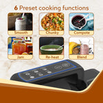 Elite Soup Maker, 1 Litre, Automatic Blending & Heating, 6 Preset Cooking Functions, Copper Motor, 900W, Stainless Steel Blades, Grey