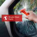 2-in-1 Car Safety Window Hammer and Seat Belt Cutter – Emergency Escape Tool with Glass Breaker & Sturdy Holder, Ideal for Vehicle Roadside Emergencies