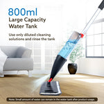 Delite Spray Mop for Dry and Wet Floor Cleaning with Washable Microfiber Pad - with 800ml Refillable Bottle for Wooden Floor, Hardwood, Marble, Laminate, Ceramic Tiles, and for Dust Cleaning
