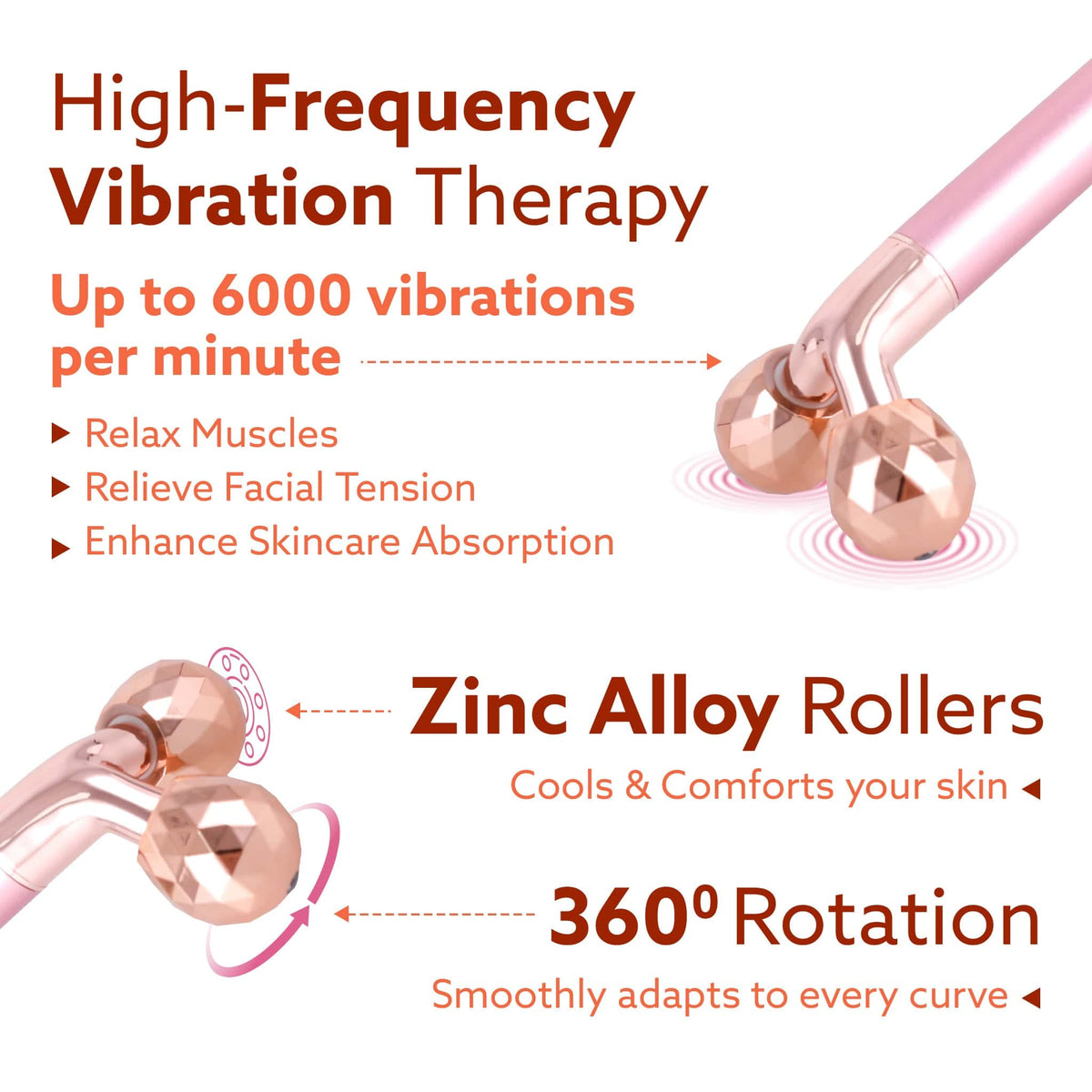 AGARO 3-In-1 Face Roller, 3D V-Roller Head, Pointer Head, Facial Roller Kit AGARO 3-In-1 Face Roller, 3D V-Roller Head, Pointer Head, Facial Roller Kit