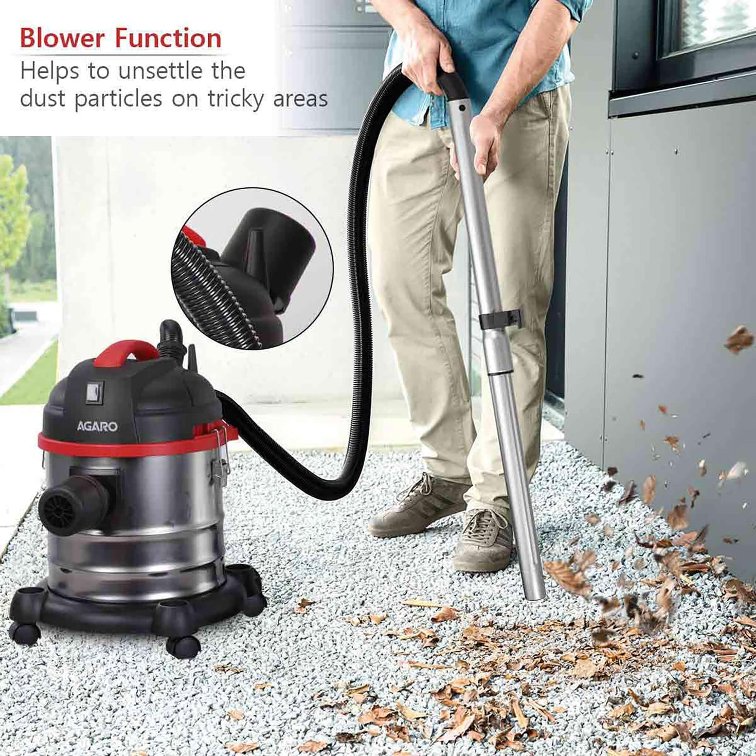 AGARO ACE 1600W Wet & Dry Vacuum Cleaner Powerful & Versatile