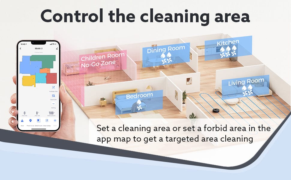 Alpha Robot Vacuum Cleaner, Brush, Dry Vacuum & Wet Mop, Automatic Cleaning, Upto 3200Pa Strong Suction, Rechargeable, App Control, Lidar Navigation, Editable Map to Clean, Hard Floor & Carpet