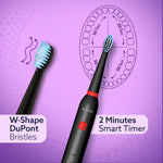 COSMIC Lite Sonic Electric Toothbrush For Adults With 6 Modes, 3 Brush Heads