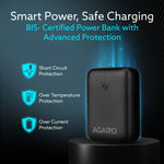 Nano Power Bank 10000 mAh, 22.5W Power Delivery for Smartphones, Portable, USB A & C Output, USB C Input, Fast Charge Technology for Tablets, Headphones and Hi-Powered Devices