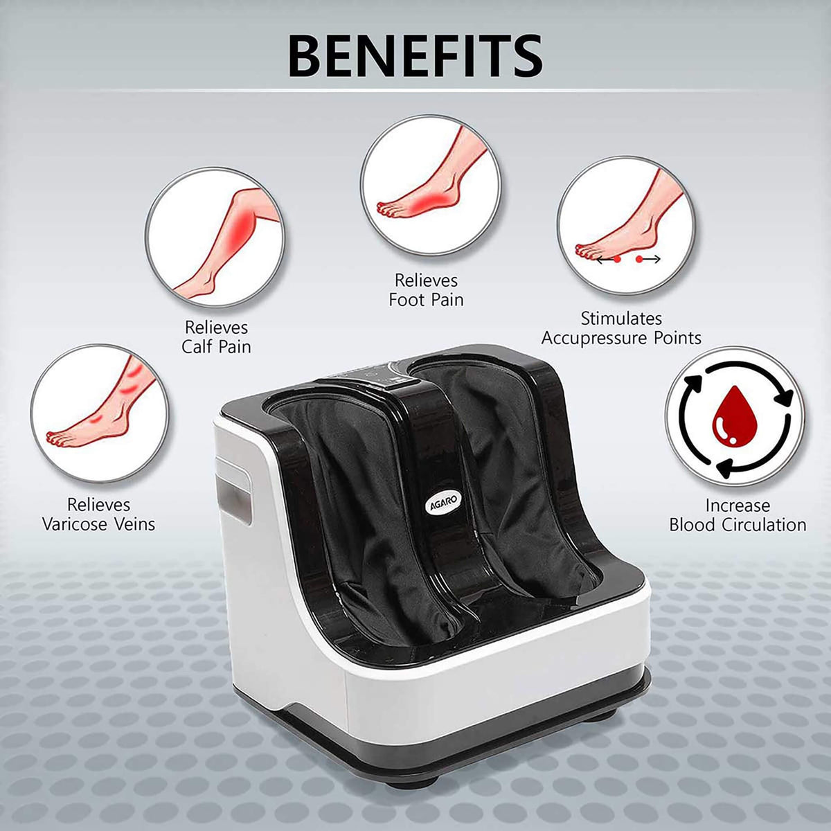 Foot and Calf Massager (Black)