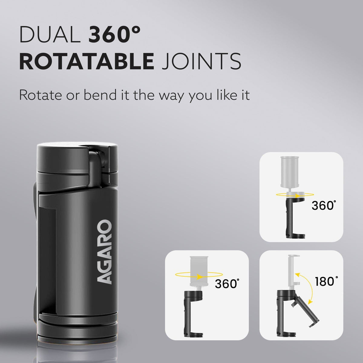 Mobile Clip Phone Holder with 360° Adjustable Angles