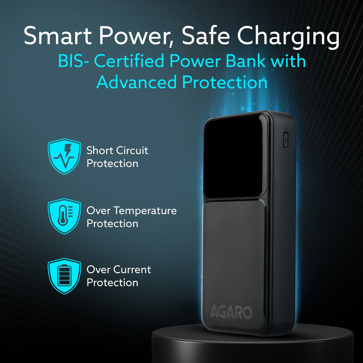 Imperial Power Bank 20000 mAh, 22.5W Power Delivery for Smartphones, Portable, USB C & Micro Input, USB A1,A2 & C Output, Fast Charge Technology for Tablets, Headphones and Hi-Powered Devices