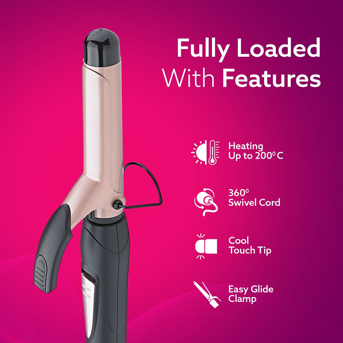 HC-6001 Hair Curler with 25mm Barrel