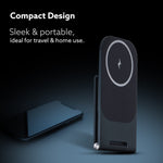 Elegant Wireless Charger, 15W, Qi-Certified, Charging Stand for iPhone 15/15 Plus/15 Pro/15 Pro Max, 14/14 Plus/14 Pro/14 Pro Max & 13/12/11 Series