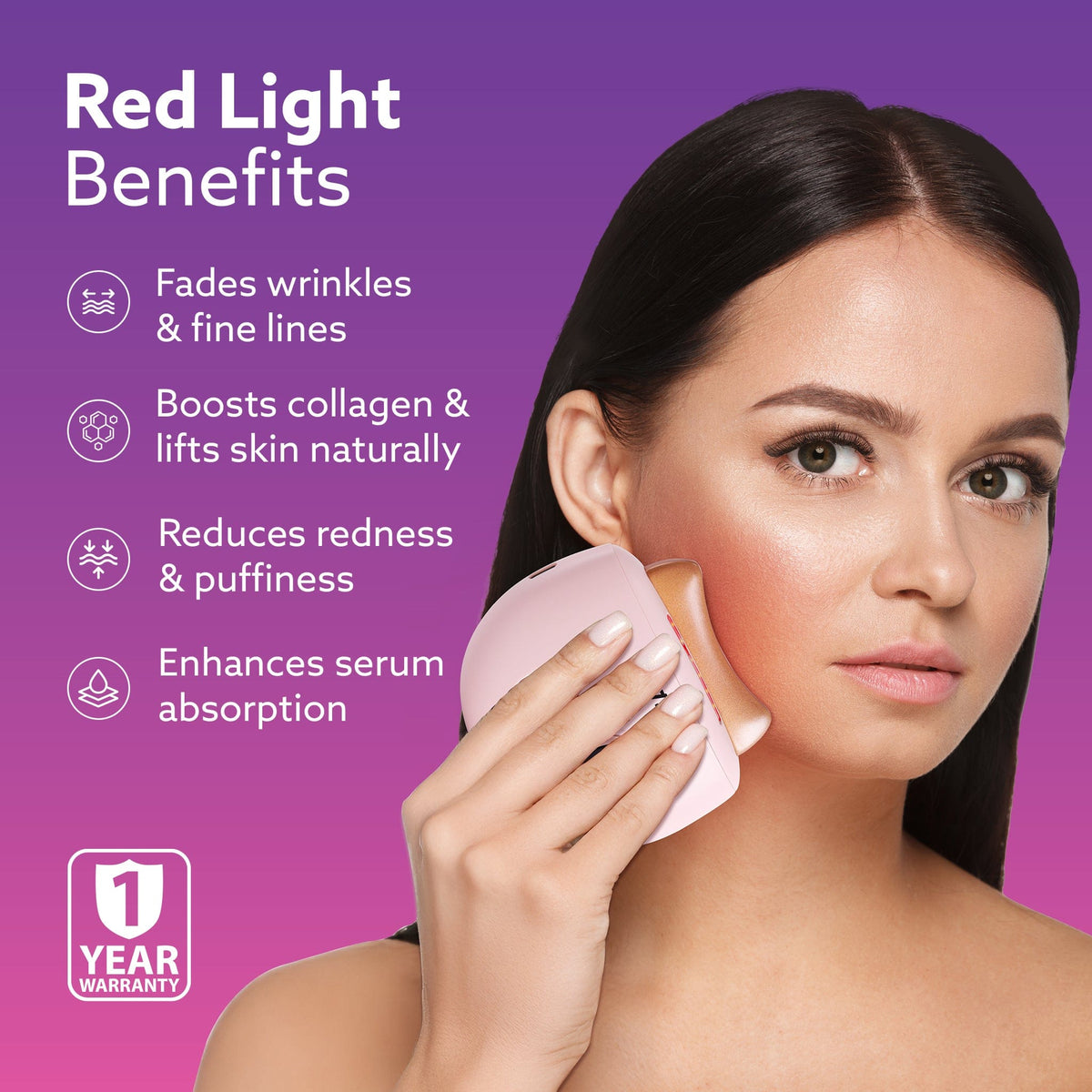 Electric Gua Sha Massager 1719 blends traditional skincare with modern tech. With 9 modes, red light therapy, sonic pulses, and heat therapy, it helps reduce acne, smooth wrinkles