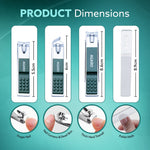 4-in-1 Nail Clipper Set – Manicure & Pedicure Kit with Fingernail & Toenail Clippers, Premium Glass Nail File, Ergonomic Non-Slip Grip, Travel Case for Men & Women (Dark Green)