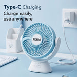 Delight Mini Desk Fan, Rechargeable & Portable