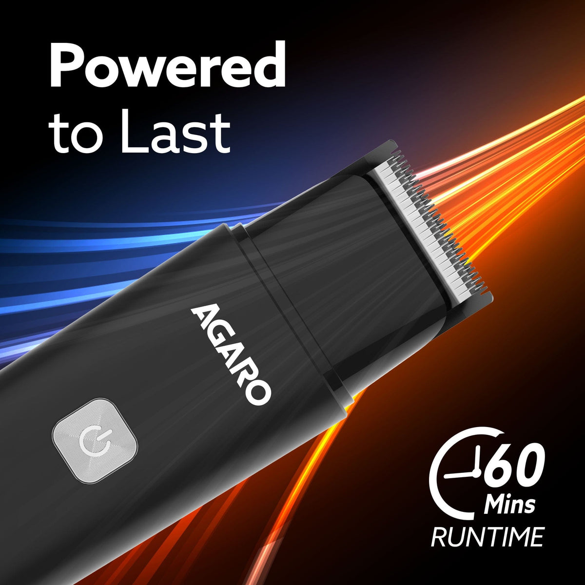 Beard Trimmer MT7007, 60 mins run time with Type C, 2pcs limit comb - 1mm & 3mm, Protective Cap, Washable Trimmer Head | Trimmer for Men