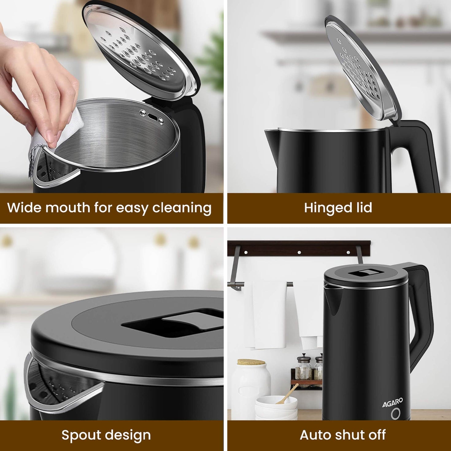 Elegant Electric Kettle Price 1.8L, Black Buy Electric Kettles