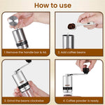 Elite Manual Coffee Grinder - Silver