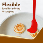 Deluxe Silicone Spatula Set of 6 , Red