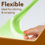 Deluxe Silicone Spatula Set of 6, Green
