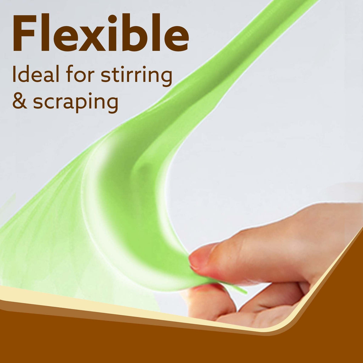 Deluxe Silicone Spatula Set of 6, Green