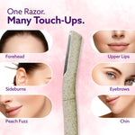 Elite Face Razor for Women (Pack of 3) | Reusable Shaver for Facial Hair, Chin, Upper Lip & Eyebrow Shaping | Dermaplaning Tool
