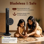 Imperial Oscillating Tower Fan, 40 Inches, 3 Speed, 2 Modes, Electric Standing Fan