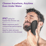 CM2407 Facial Cleansing Massager with Sonic Vibration Technique, 5 Cleaning Modes, Waterproof, Soft Silicone Bristles, Handheld, Black