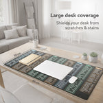 Keyboard Shortcut Deskmat, Extra Large Desk Mouse Pad with Windows & Office Shortcuts