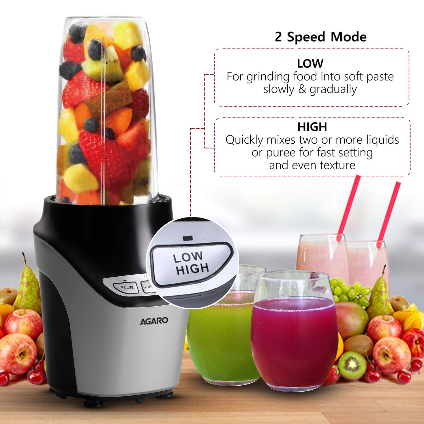 AGARO Marvel Nutri Blender Powerful Motor Order Now! Agaro