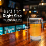 Elegant Shot Glass 45ml, Set of 6, Whisky Shot, Vodka Shot, Tequila Shot, Liquor Shot, Wine Tasting, Cocktail, Home, Bar