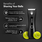 Grand Body Trimmer, For Beard, Body Shaving, 6 Length Settings, Self Sharpening Ceramic Blades, Waterproof (IPX7), Cordless, LED Torch, Dock Charging