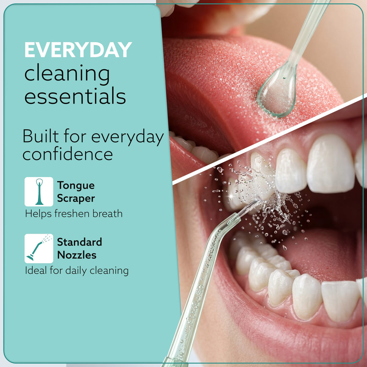 Ultra Travel Dental Flosser for teeth,Portable,Cordless,Rechargeable,4 Cleaning Modes, IPX7 Waterproof,180ml Water tank,Flossing at Home & Travel, Oral Flosser,Oral Irrigator, Sea Green