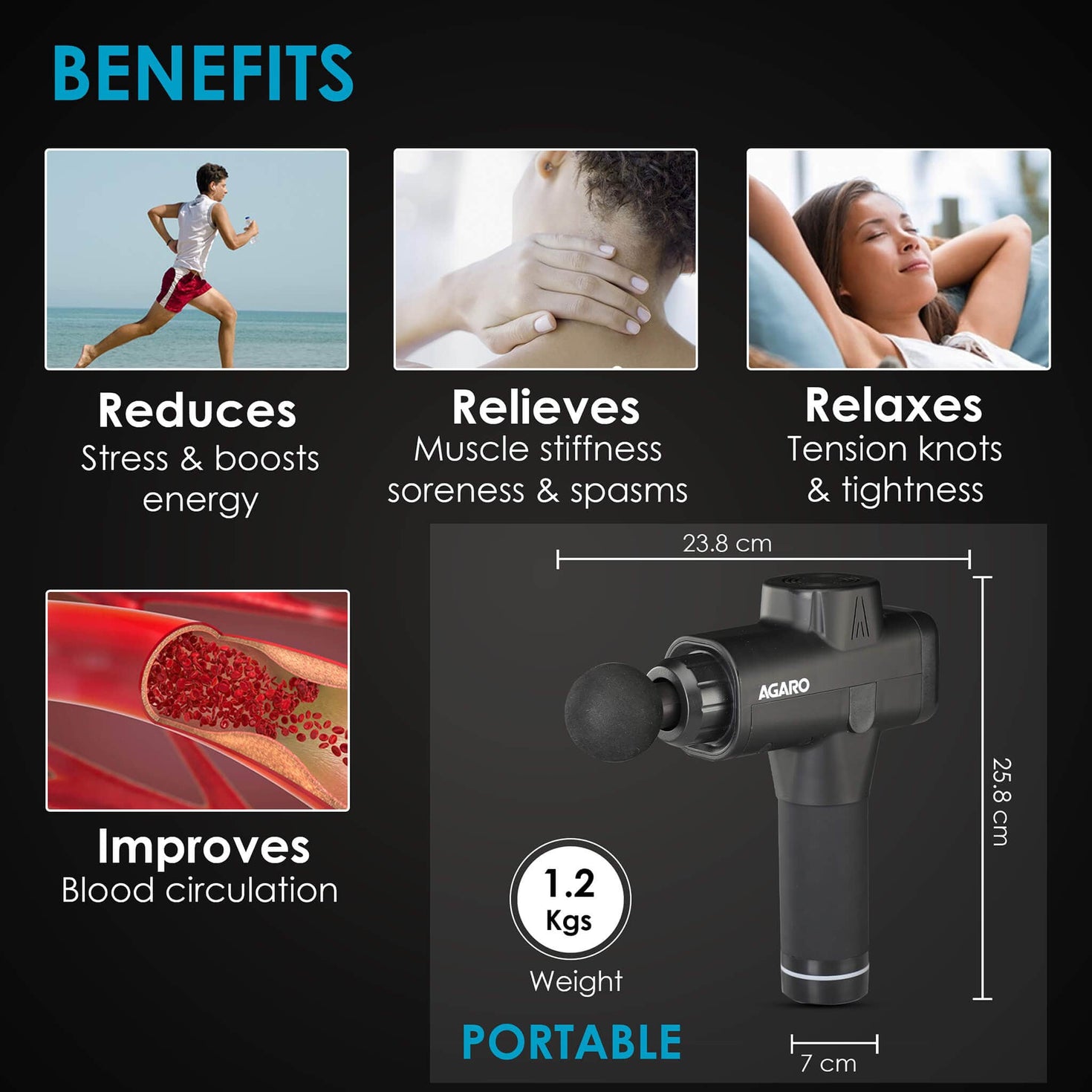 AGARO Massage Gun GM5043 Agaro