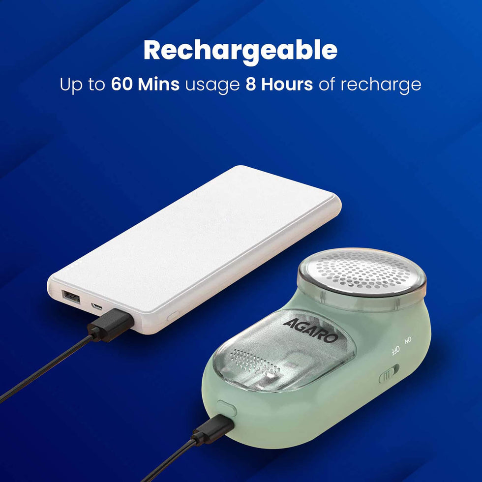 AGARO LR2007 Lint Remover, Rechargeable, for Woolen Sweaters, Blankets