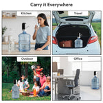 Delite Electric Water Dispenser Pump for 20 Litre Water Bottle | USB Charging, Portable Automatic Drinking Water Pump for Home, Office, Travel & Kitchen, Camping, Party