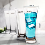 Elegant Pilsner Highball Glass, 330ml Each, Set of 6